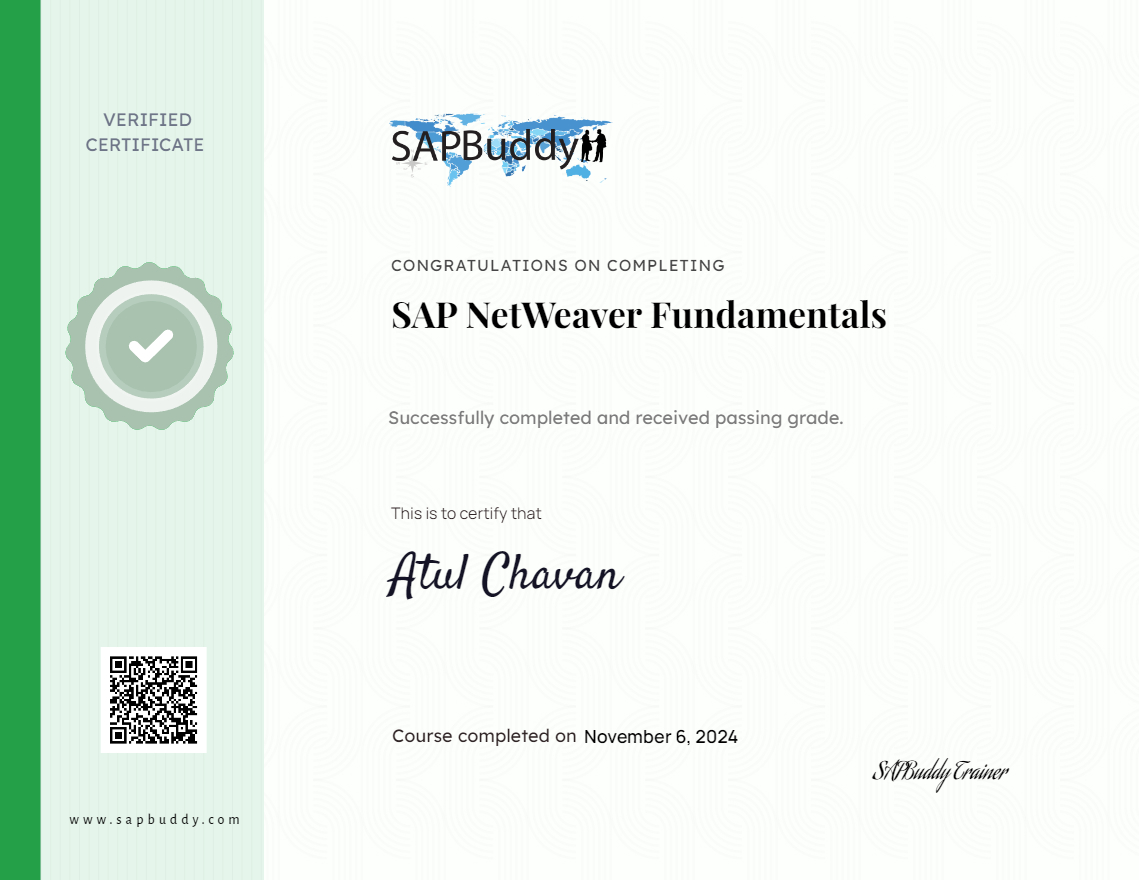 SAP NetWeaver Fundamentals